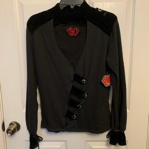 Chick by Nicky Hilton Black Cotton Jacket NWT